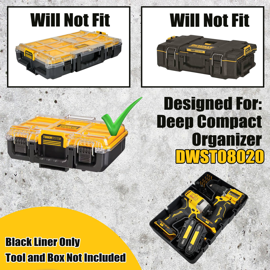 Dewalt 20V Brushless Drill Set Organizer
