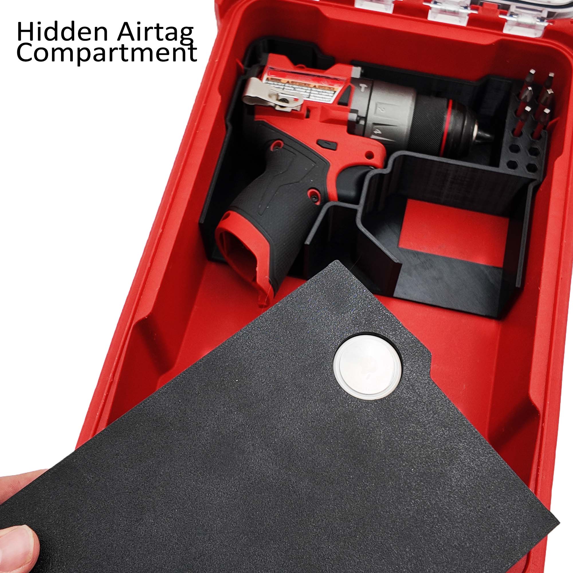 M12 Drill Driver Organizer for Milwaukee Packout 2 and 3 Drawer Tool Boxes