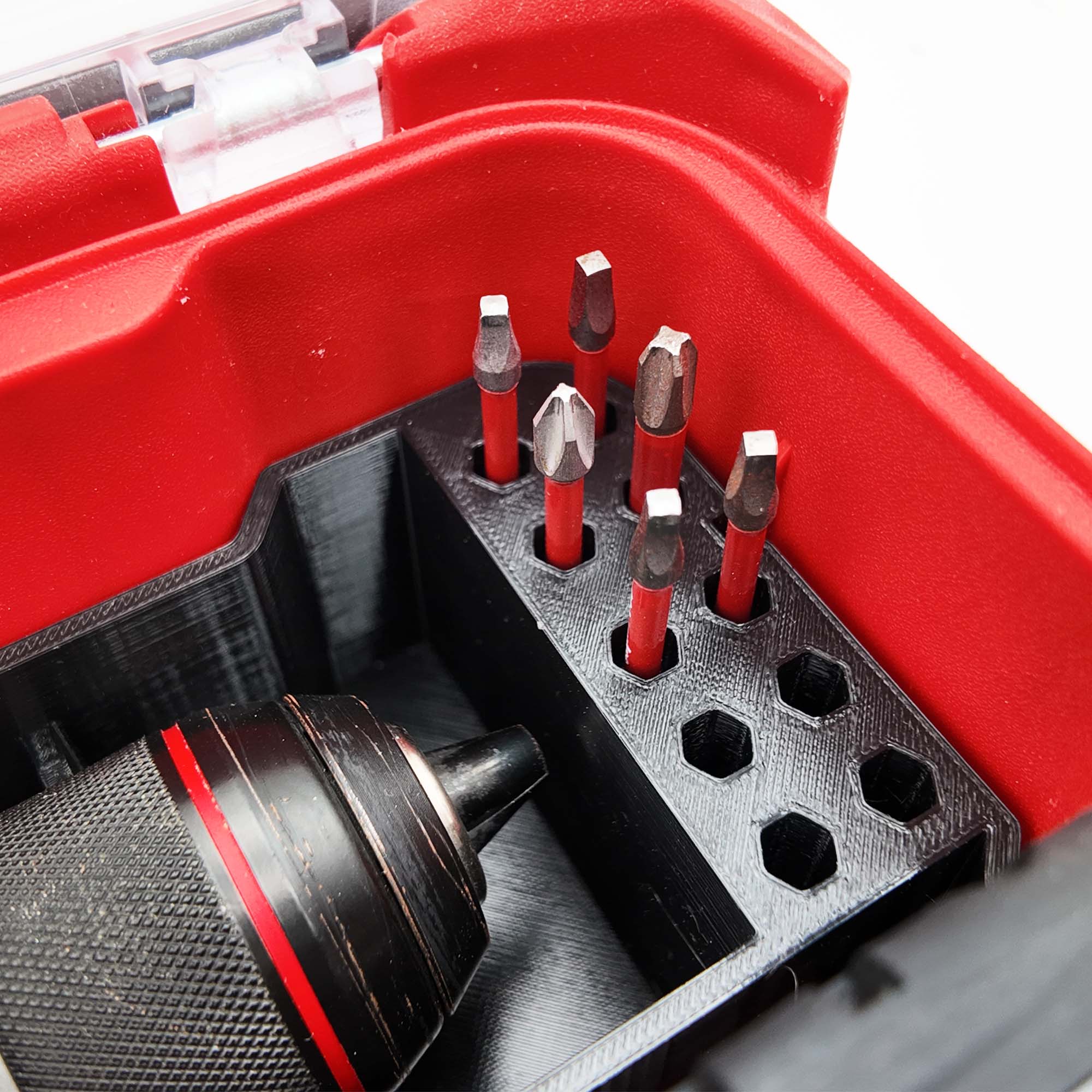 M12 Drill Driver Organizer for Milwaukee Packout 2 and 3 Drawer Tool Boxes