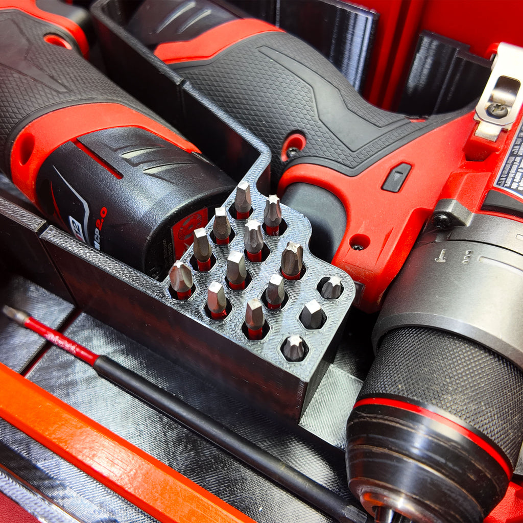 Liner for M12 Fuel Drill Driver Impact and Milwaukee Packout Compact Tool Box organizer