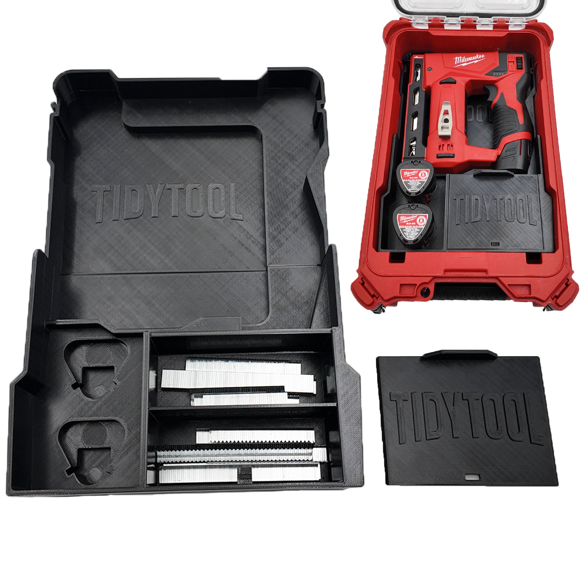 Insert for Milwaukee M12 Stapler Liner and Packout Compact Organizer
