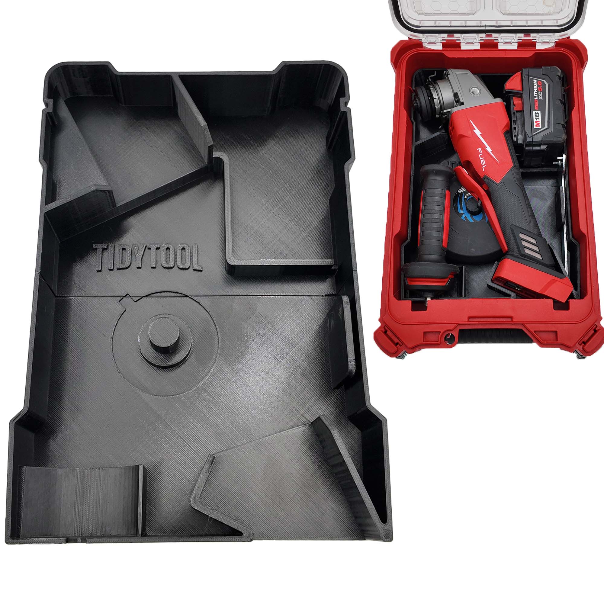 M18 Grinder Organizer for Milwaukee Compact Packout